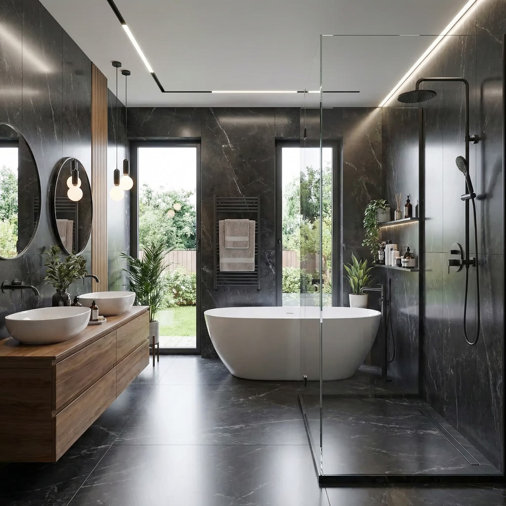 Modernisiertes Bad, Sanierung und Renovierung in Hamburg