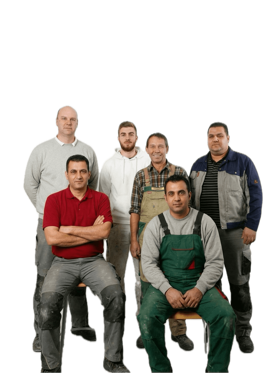 Handwerker bei der Arbeit, Komplettsanierung