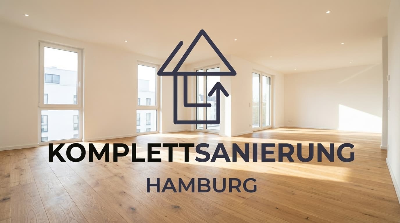 Renovierter Wohnraum, Referenz Komplettsanierung Hamburg