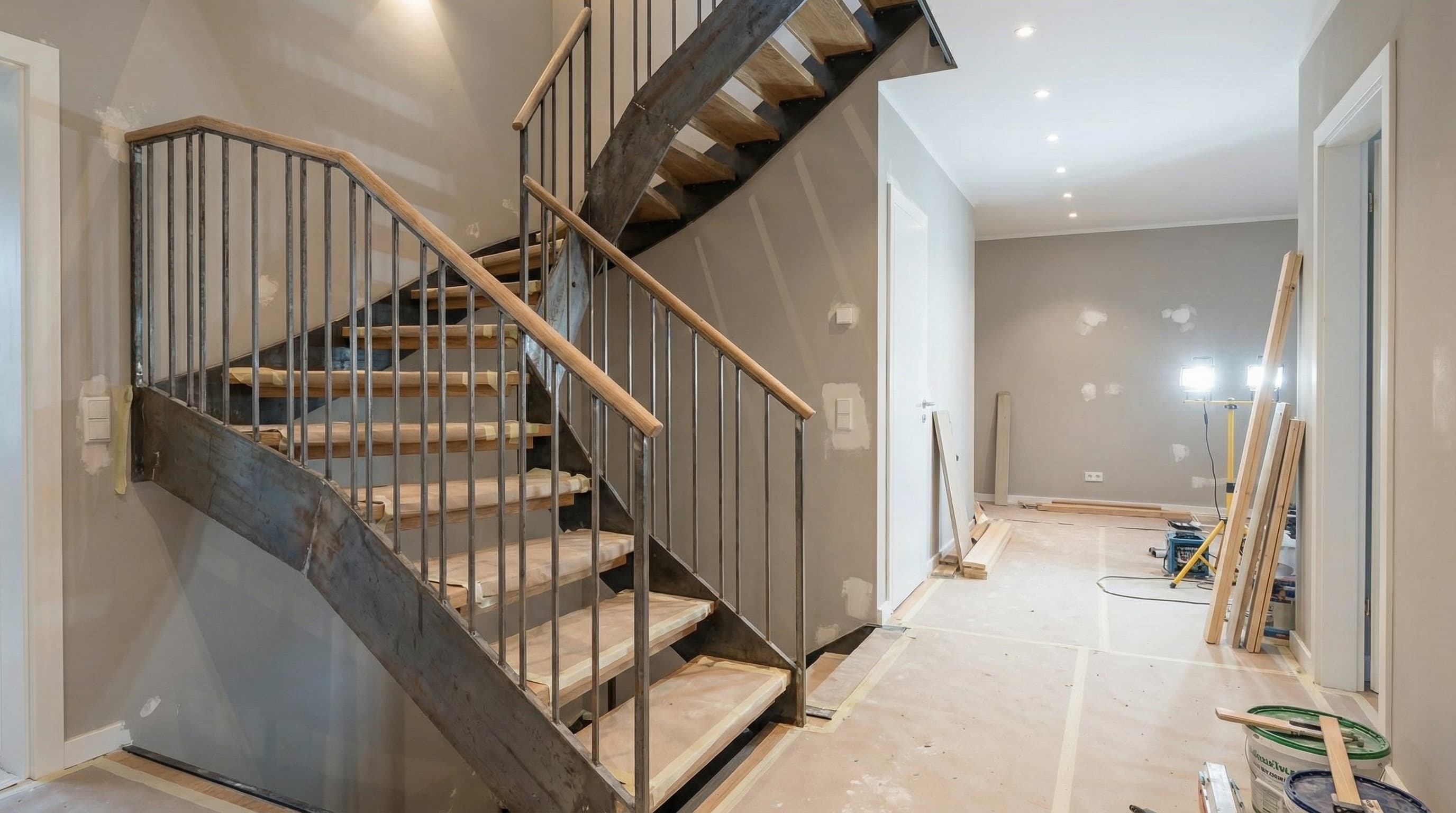 Treppe nach der Renovierung